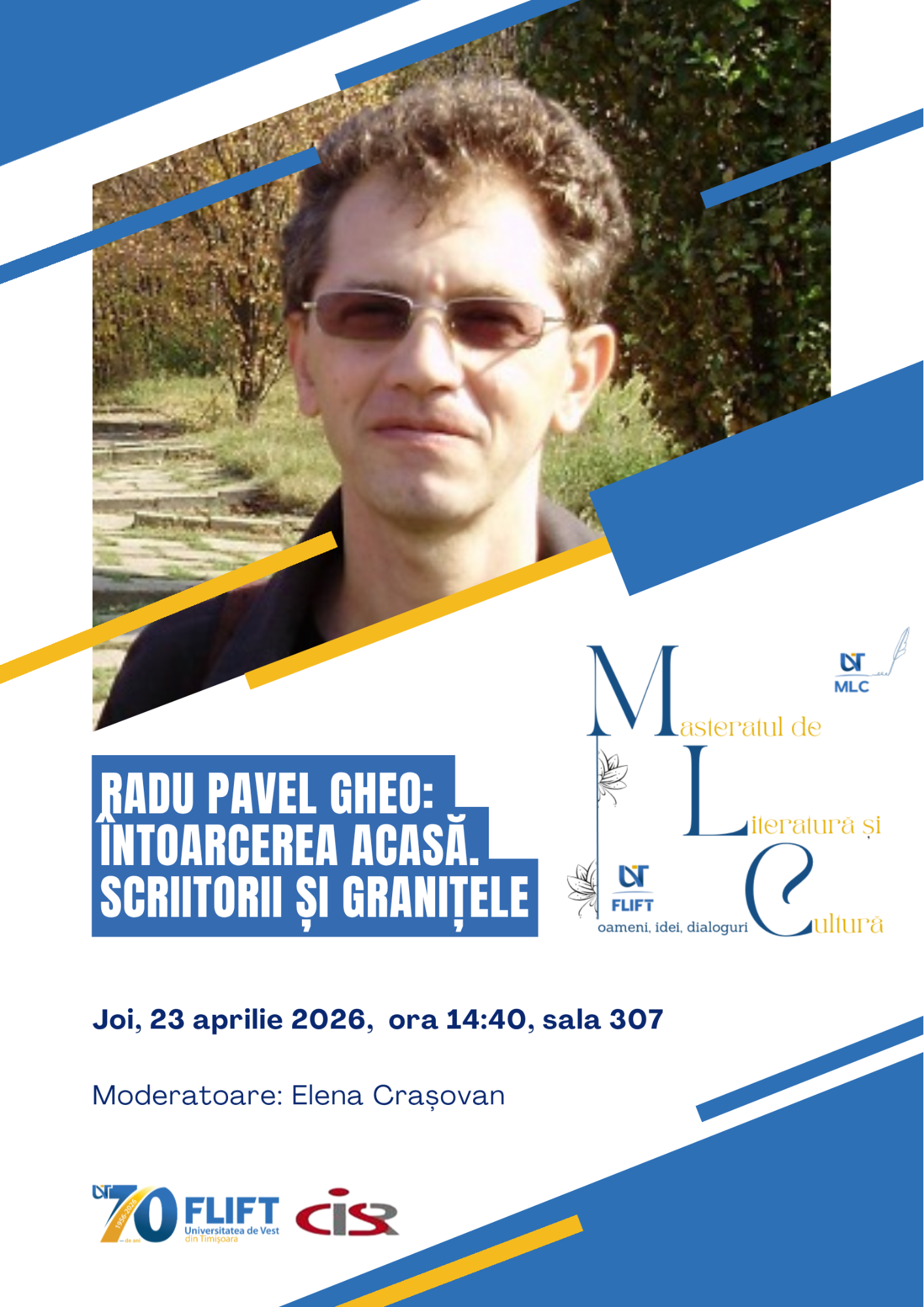 Momentul de Literatură și Cultură - 23 aprilie 2026, Radu Pavel Gheo